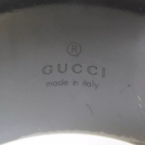 Auth GUCCI G Logo Ring Gunmetal Silver 925 authentic - Picture 6 of 9